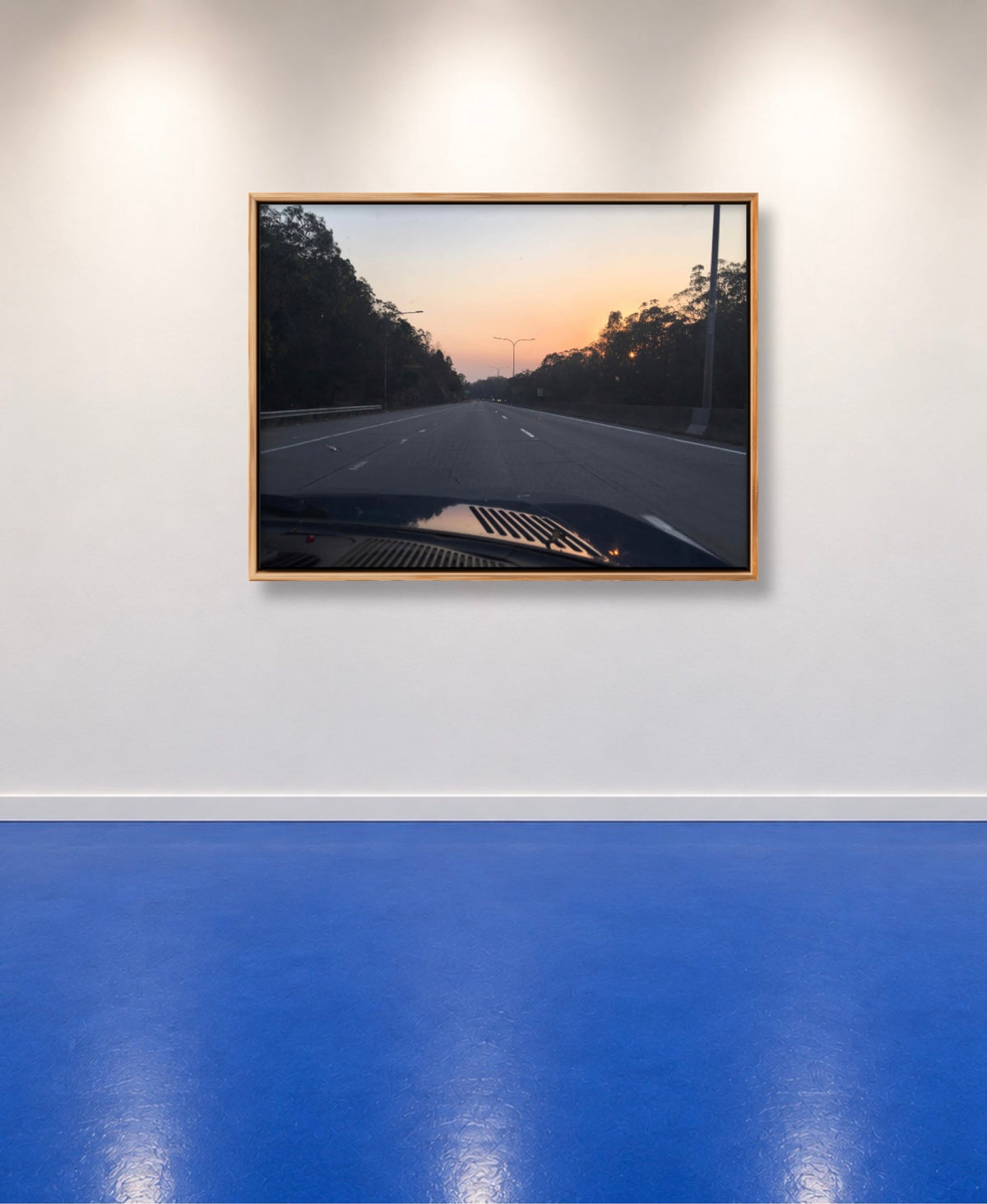 'BLUEBERRY SUNSET' MELANI DU JARDIN LIMITED EDITION SIGNED & FRAMED PHOTOGRAPHIC CANVAS PRINT 106 x 157