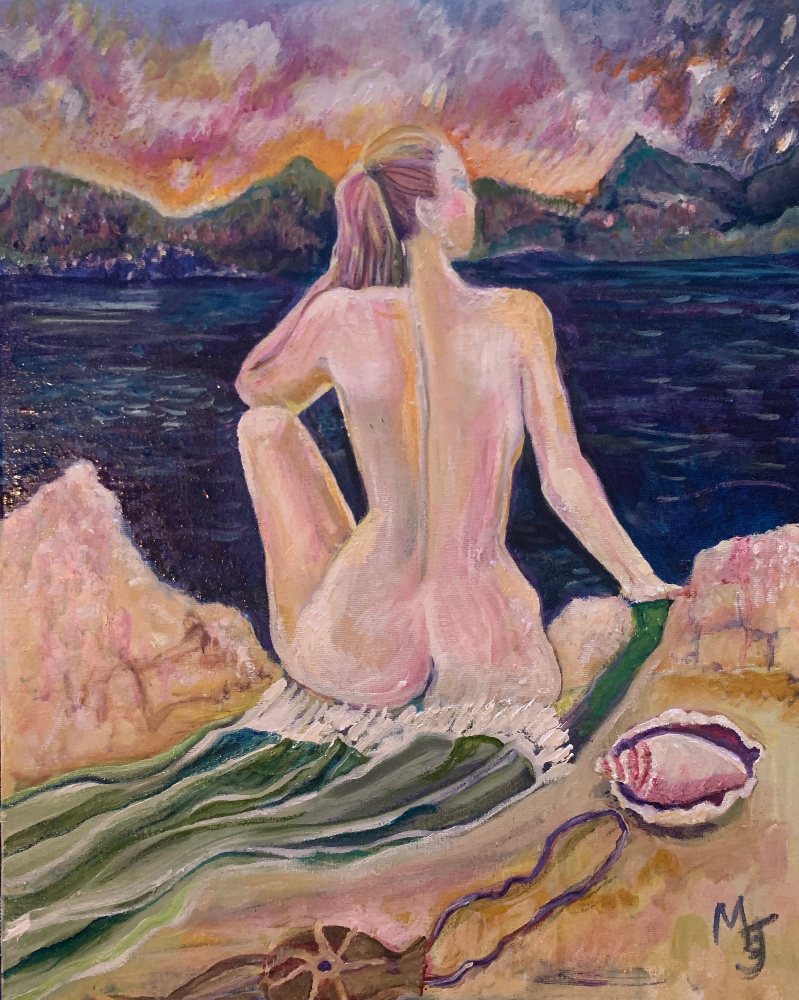 'TO WOLLUMBIN - WHISPERS ON THE WIND’ 2026 MELANI DU JARDIN OIL ON CANVAS FRAMED 50 X 60 CM