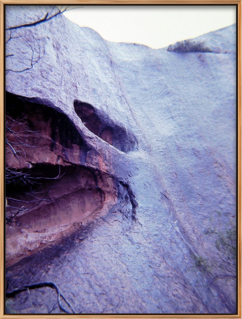 'ULURU IN FLOOD 5' 1981 IAN R. JARDINE LIMITED EDITION FRAMED CANVAS PRINT