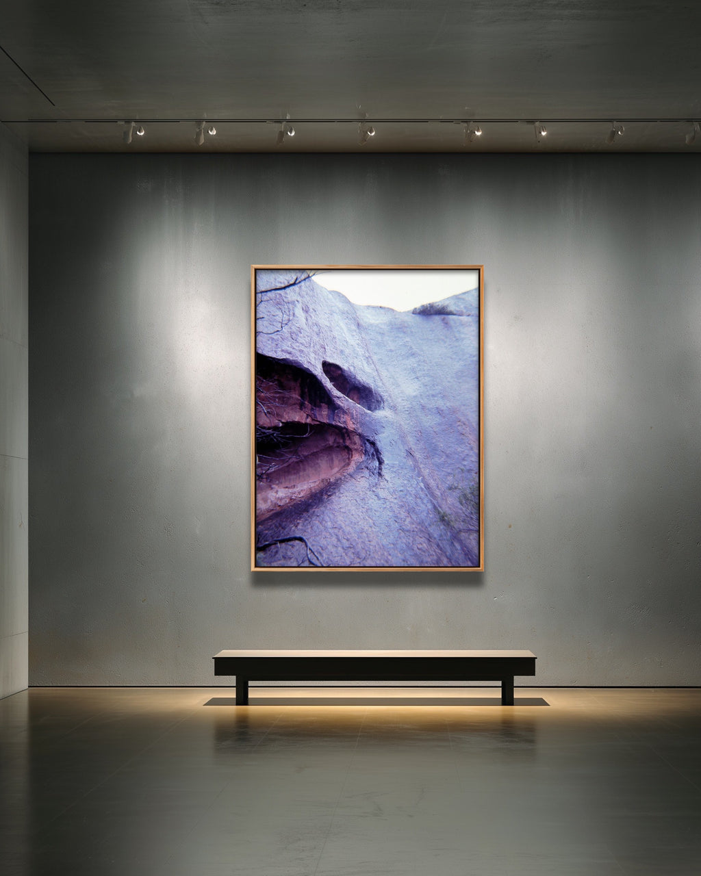 'ULURU IN FLOOD 5' 1981 IAN R. JARDINE LIMITED EDITION FRAMED CANVAS PRINT