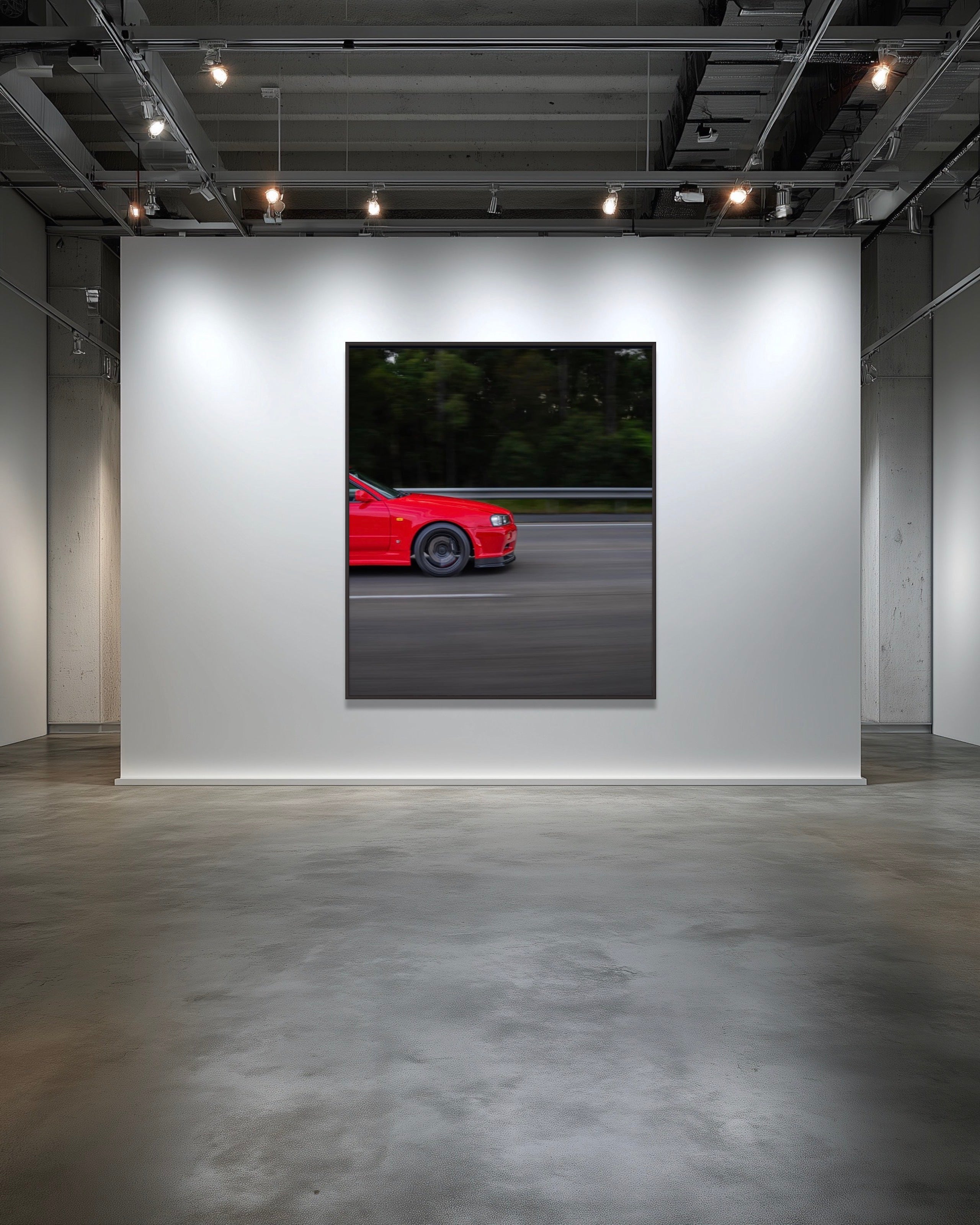 'SUPRA BY A NOSE' LIMITED EDITION SIGNED FRAMED CANVAS PHOTOGRAPHIC PRINT 106 X 157 CM