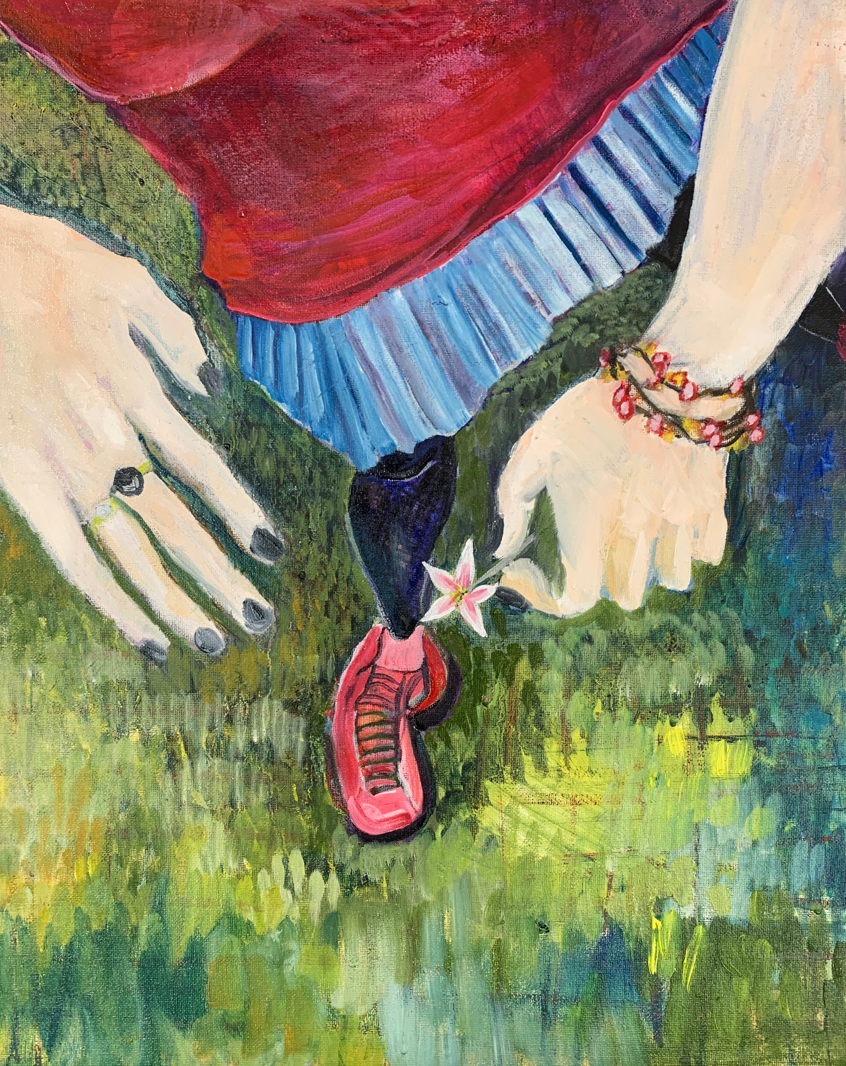 HANGIN’ WITH LAINEY LAME AGAIN 2026 MELANI DU JARDIN OIL ON CANVAS