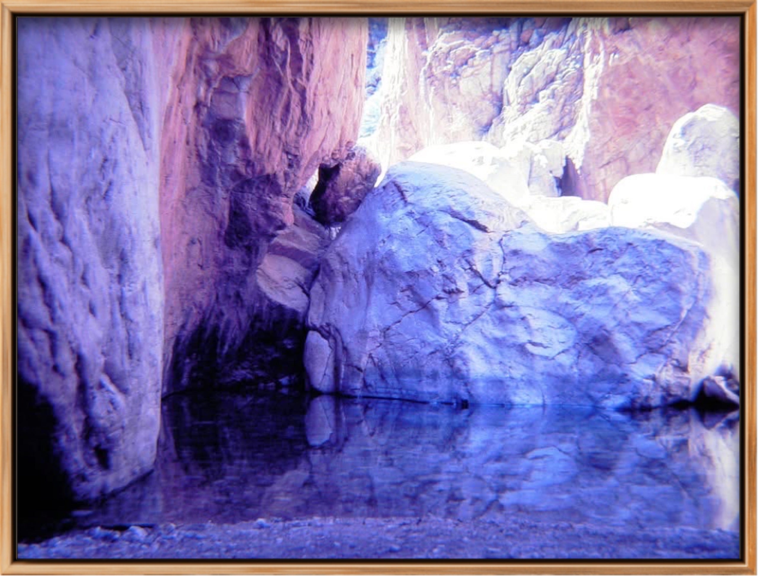 'ULURU BEACH' 1981 IAN R. JARDINE LIMITED EDITION FRAMED CANVAS PRINT