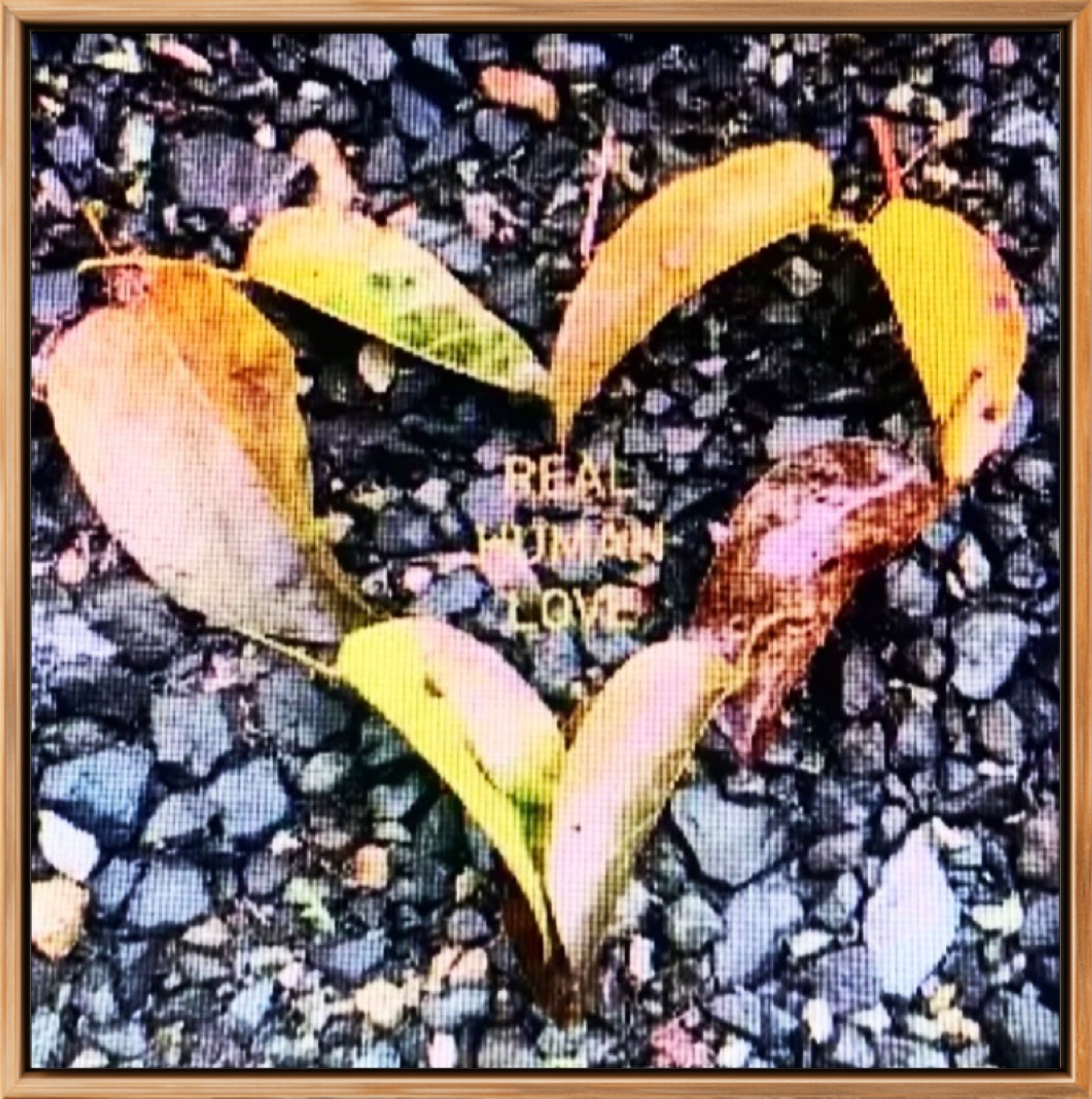 REAL HUMAN LOVE INSTALLATION  2023 LIMITED  EDITION SIGNED CANVAS PRINT