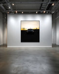 'M3 SUNSET' JIM’S PHOTOGRAPHY LIMITED EDITION SIGNED & FRAMED CANVAS PHOTOGRAPHIC PRINT 106 X 106 CM