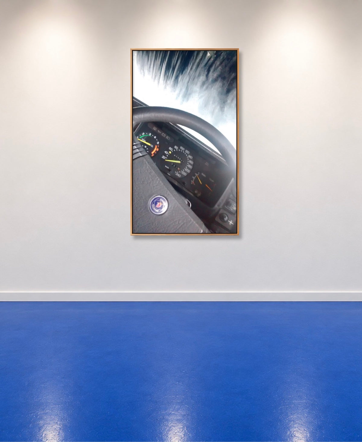 'CAR WASH' MELANI DU JARDIN LIMITED EDITION SIGNED & FRAMED CANVAS PHOTOGRAPHIC PRINT 81 X157 CM