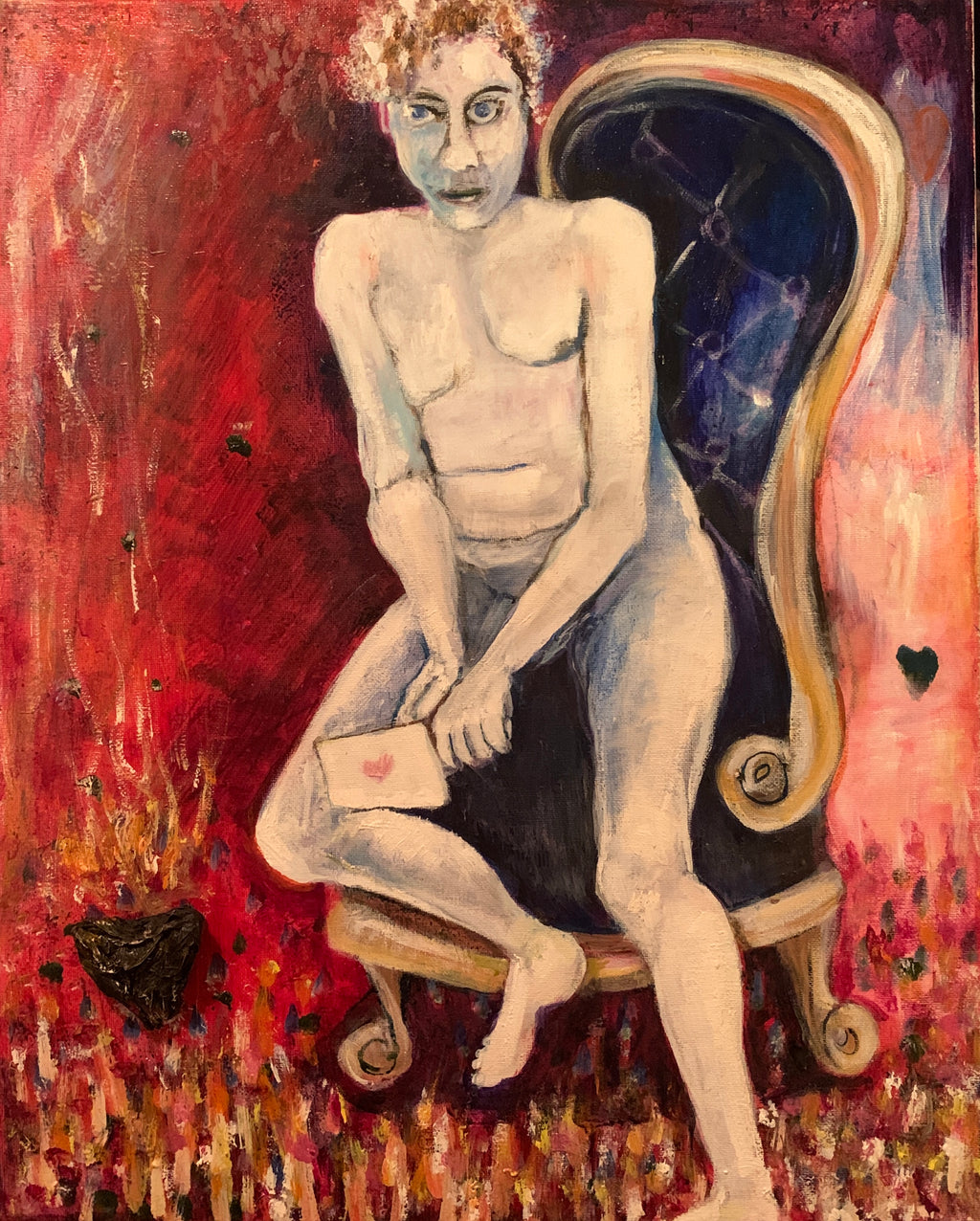 'GHOSTED' 2026 MELANI DU JARDIN OIL ON CANVAS FRAMED 50 X 60 CM