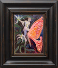 'AN ELF ALIGHTS HIS STEED FOR GREENER PASTURES' 2026 MELANI DU JARDIN OIL ON CANVAS FRAMED 50 X 60 CM