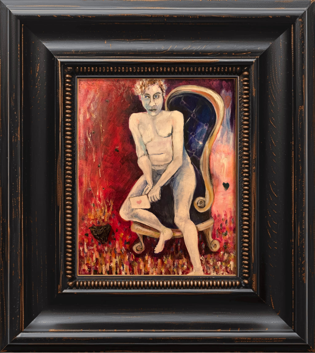 'GHOSTED' 2026 MELANI DU JARDIN OIL ON CANVAS FRAMED 50 X 60 CM
