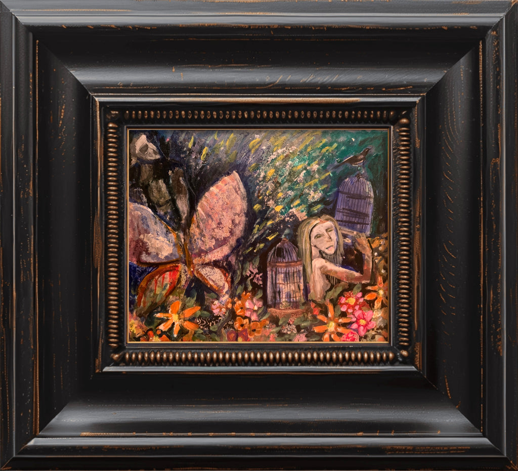 GASLIGHTING 2022 MIXED MEDIA ON ACID FREE BOARD
