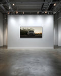'E30’ JIM’S PHOTOGRAPHY LIMITED EDITION SIGNED & FRAMED CANVAS PHOTOGRAPHIC PRINT 81 X 157 CM