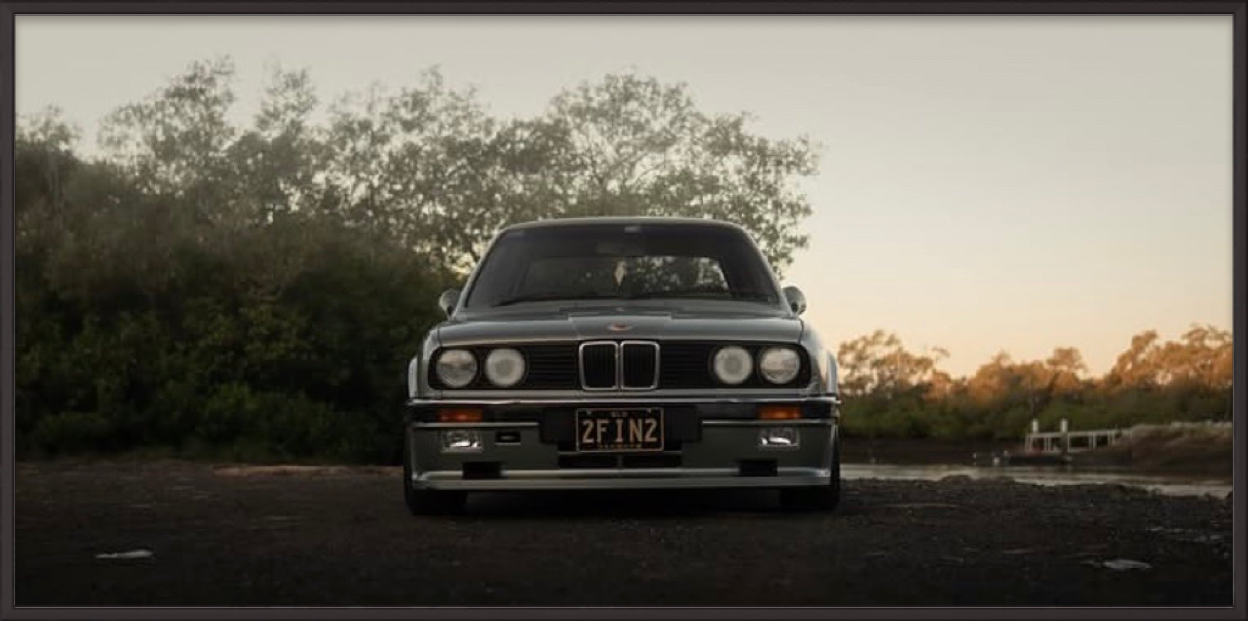 1980s E30 BMW LIMITED EDITION SIGNED & FRAMED PHOTOGRAPHIC PRINT