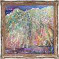 ‘REFRACTED RAINBOW PROTESTERS TO TWEED’ OIL ON BOARD FRAMED 70 x 70 CM